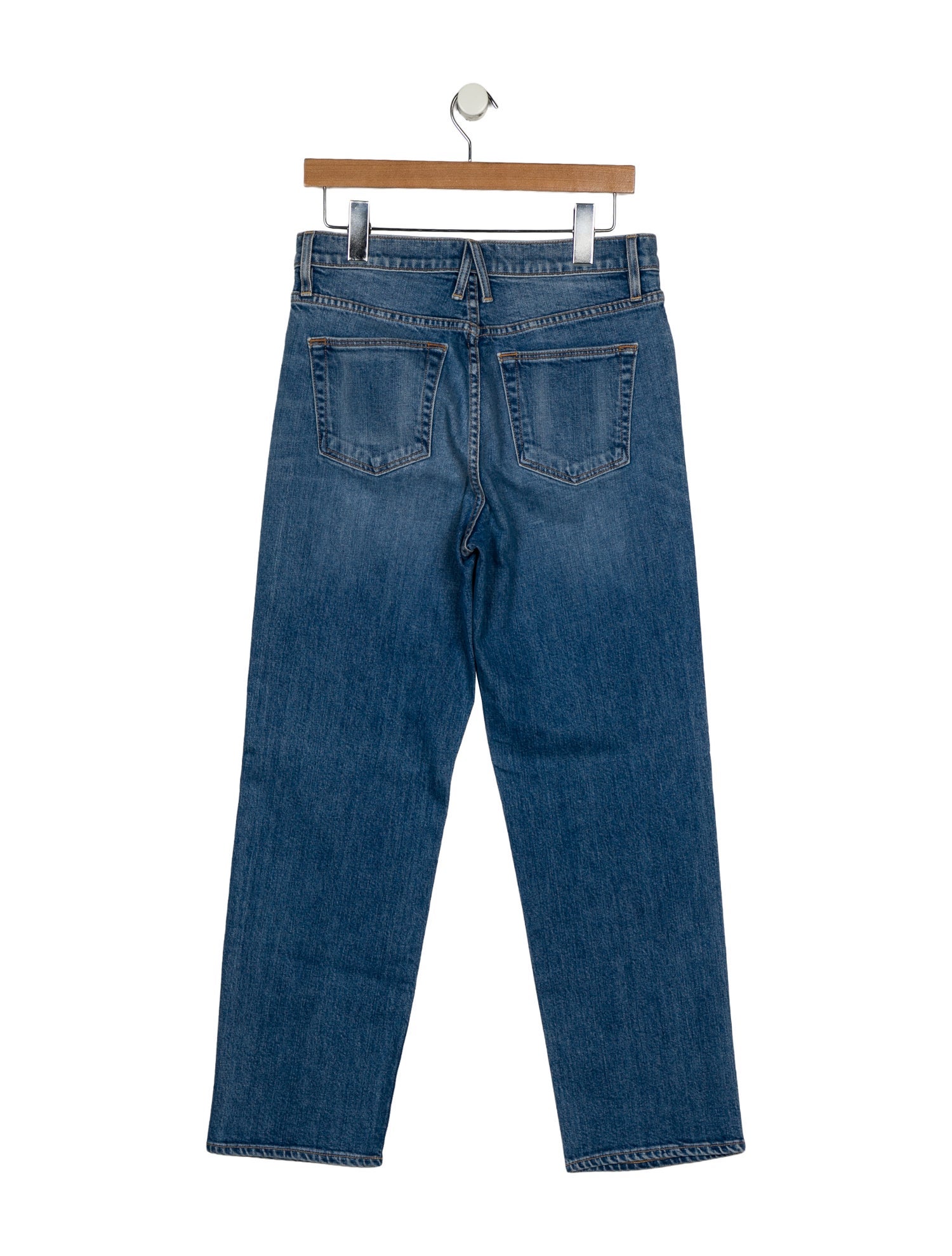 SLVRLAKE Mid-Rise Straight Leg Jeans
