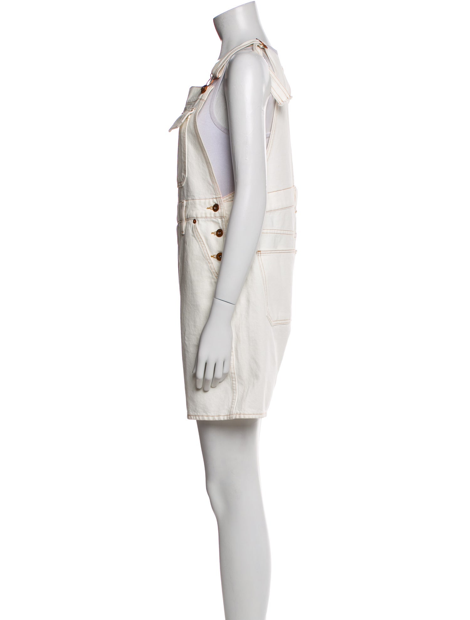 SLVRLAKE Square Neckline Romper