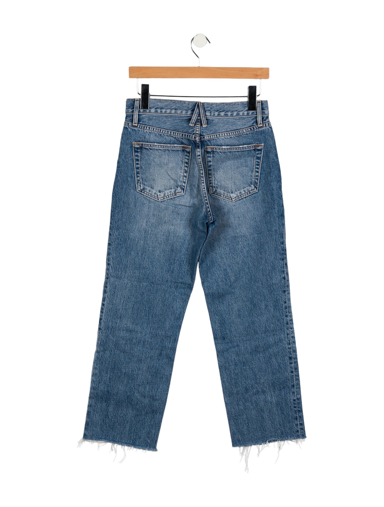 SLVRLAKE Mid-Rise Straight Leg Jeans