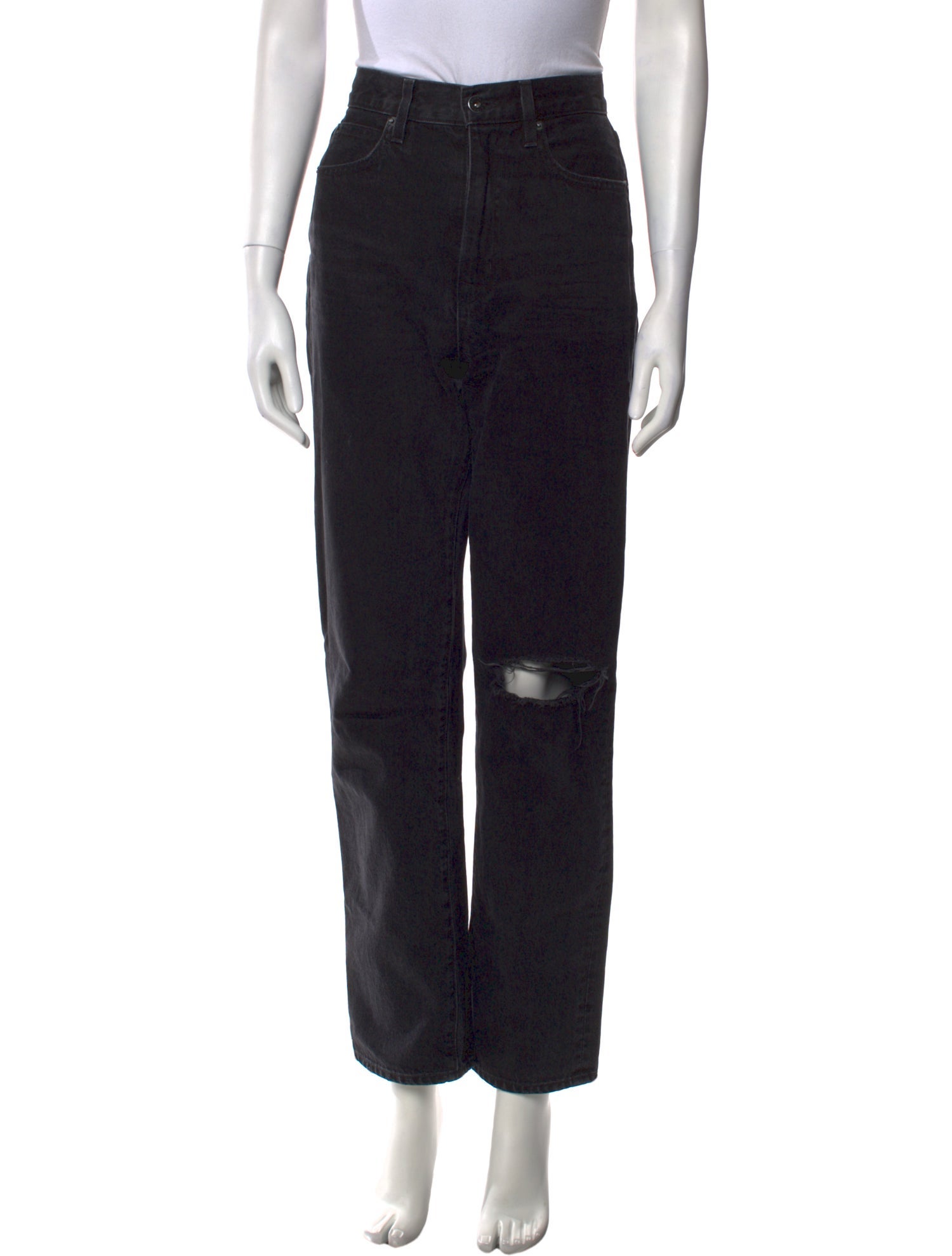 SLVRLAKE High-Rise Straight Leg Jeans