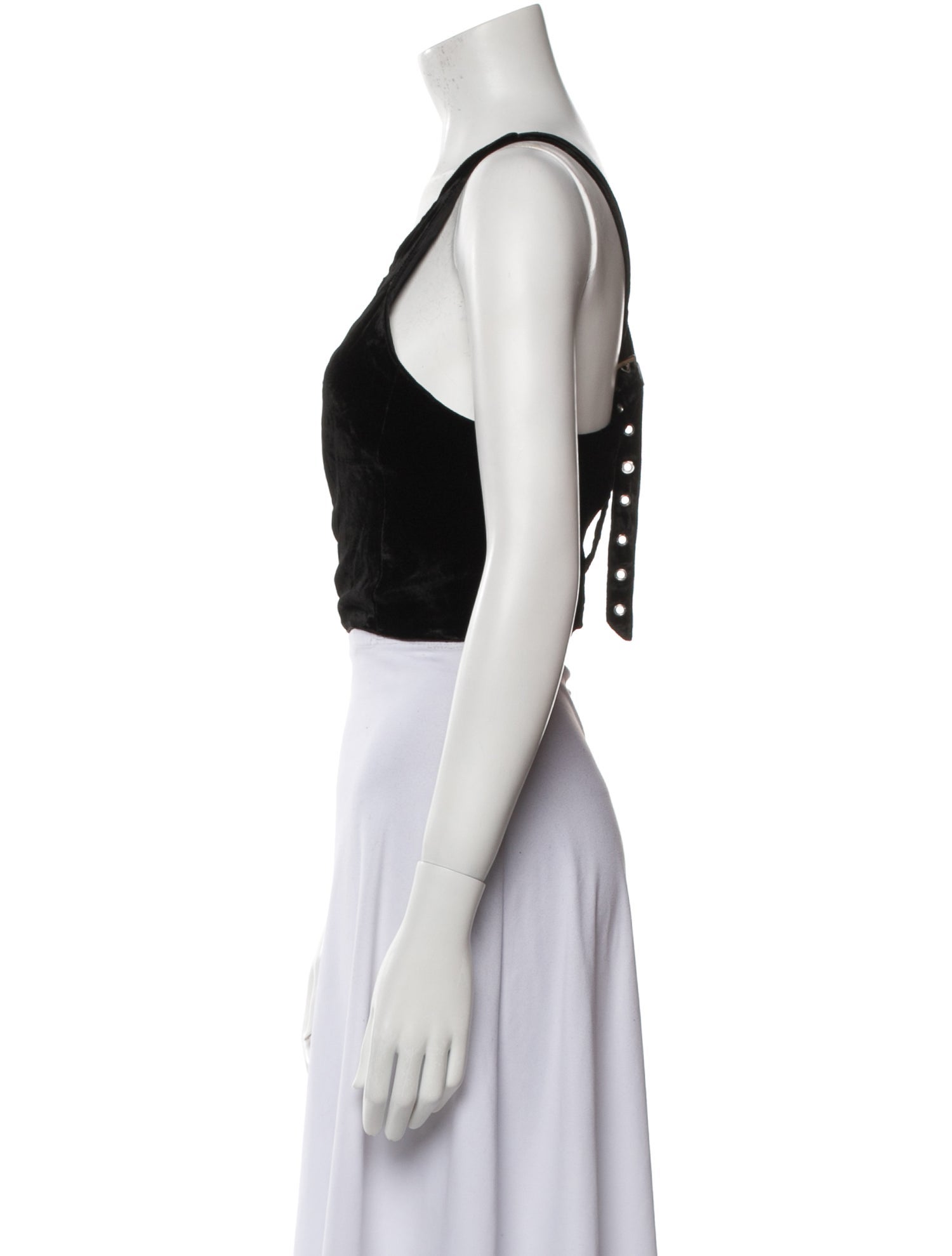 Sleeping with Jacques Scoop Neck Sleeveless Crop Top w/ Tags