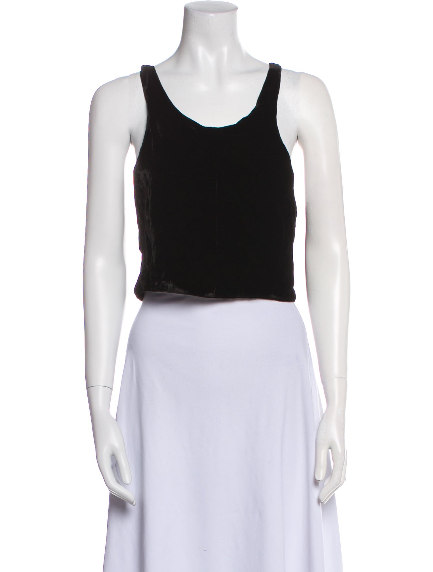 Sleeping with Jacques Scoop Neck Sleeveless Crop Top w/ Tags