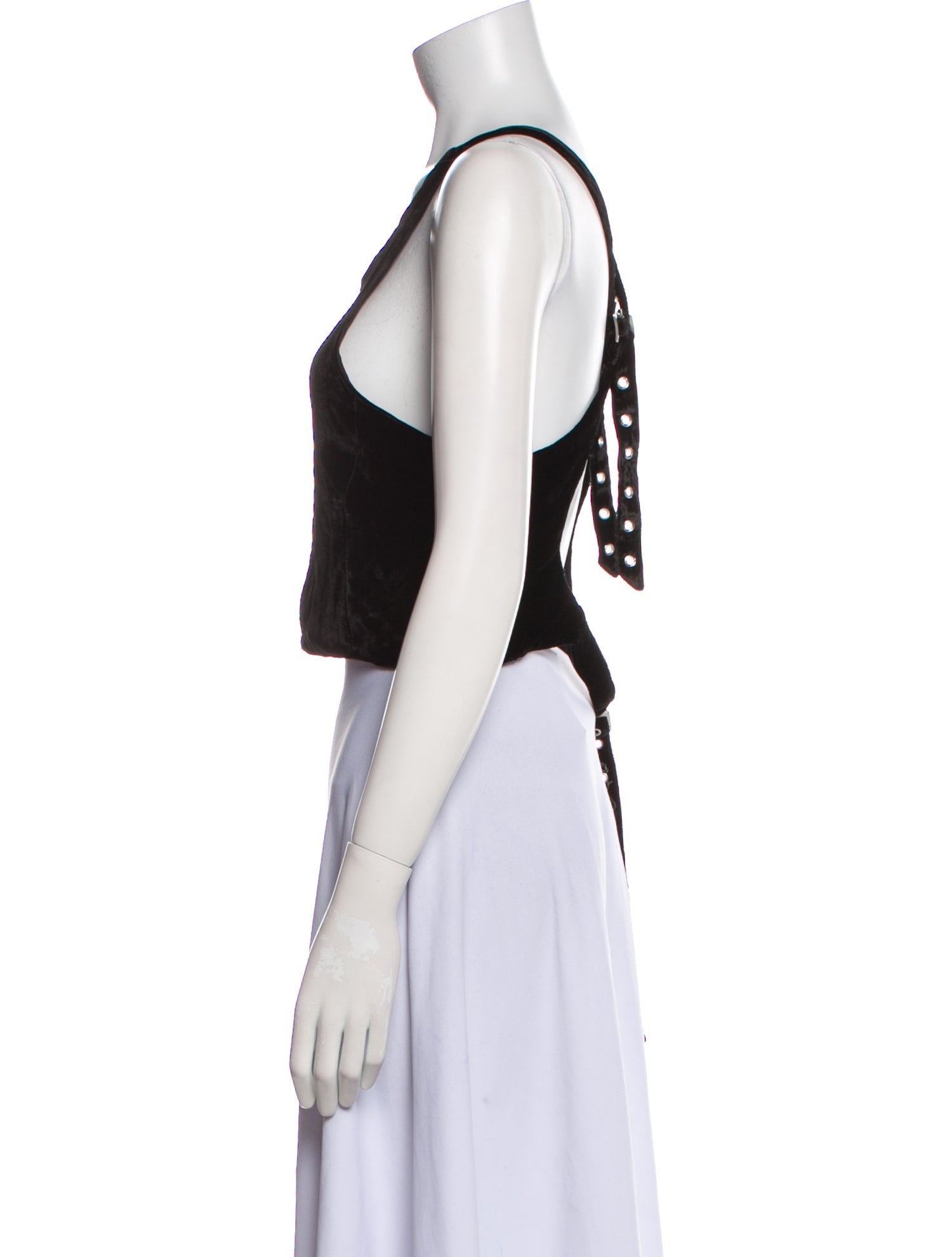 Sleeping with Jacques Scoop Neck Sleeveless Crop Top w/ Tags