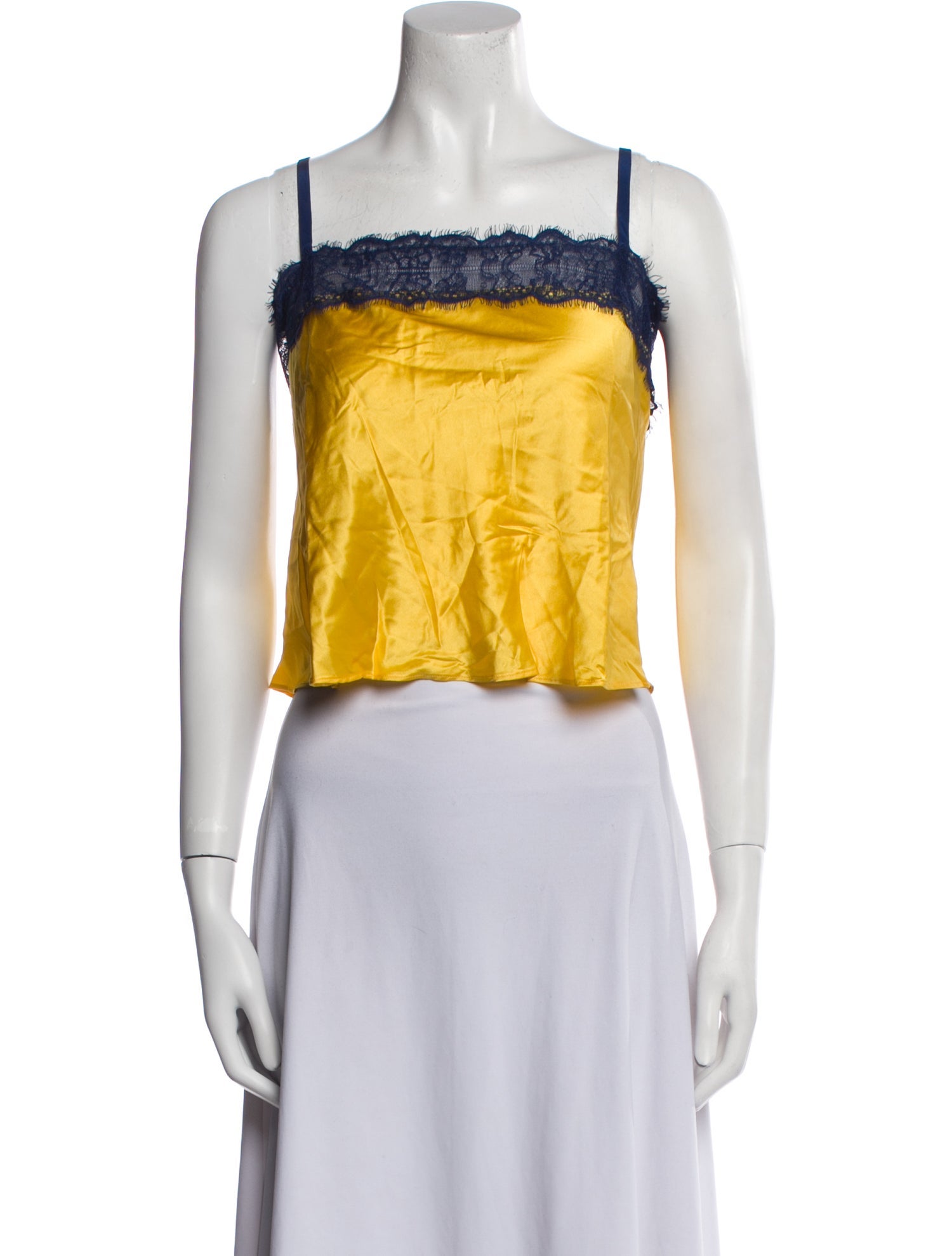 Sleeping with Jacques Silk Lace Trim Embellishment Pajamas