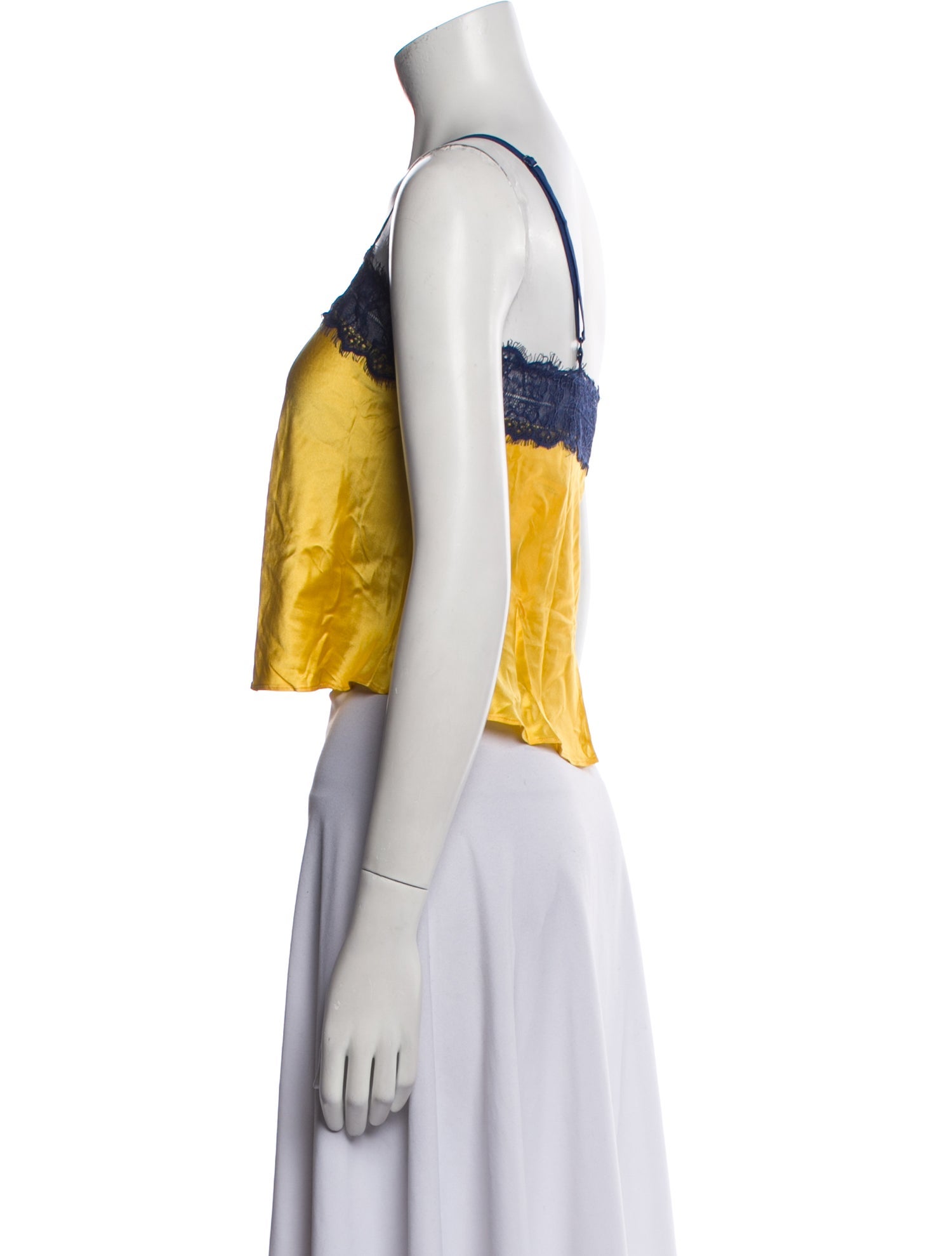 Sleeping with Jacques Silk Lace Trim Embellishment Pajamas