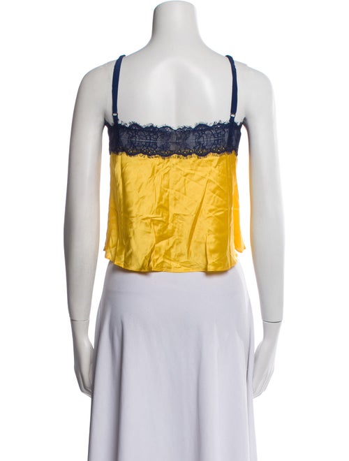 Sleeping with Jacques Silk Lace Trim Embellishment Pajamas