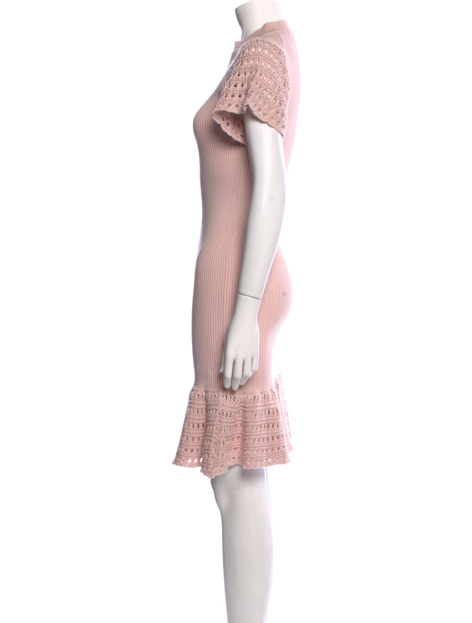 Sablyn Mock Neck Knee-Length Dress