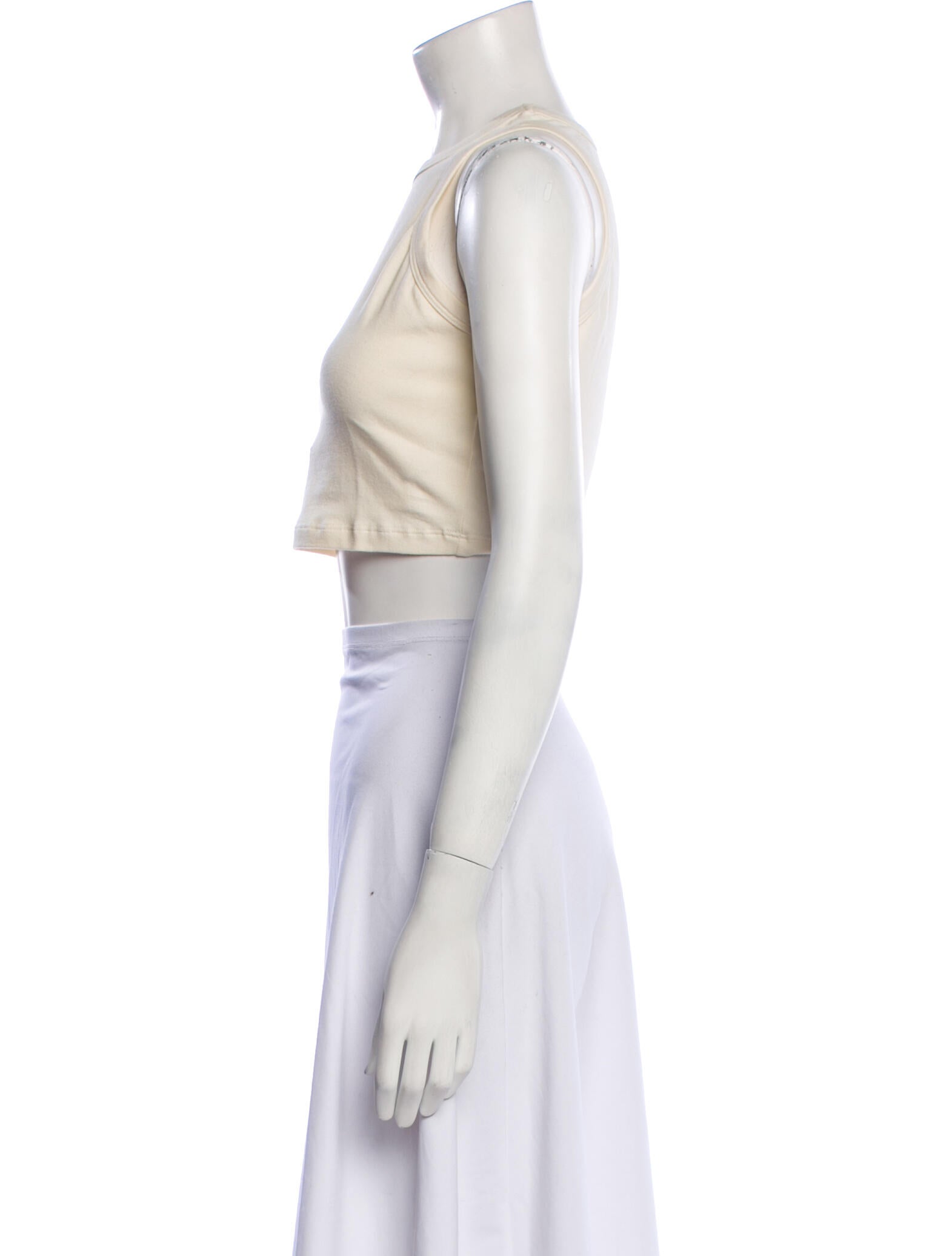 Sablyn Crew Neck Sleeveless Crop Top