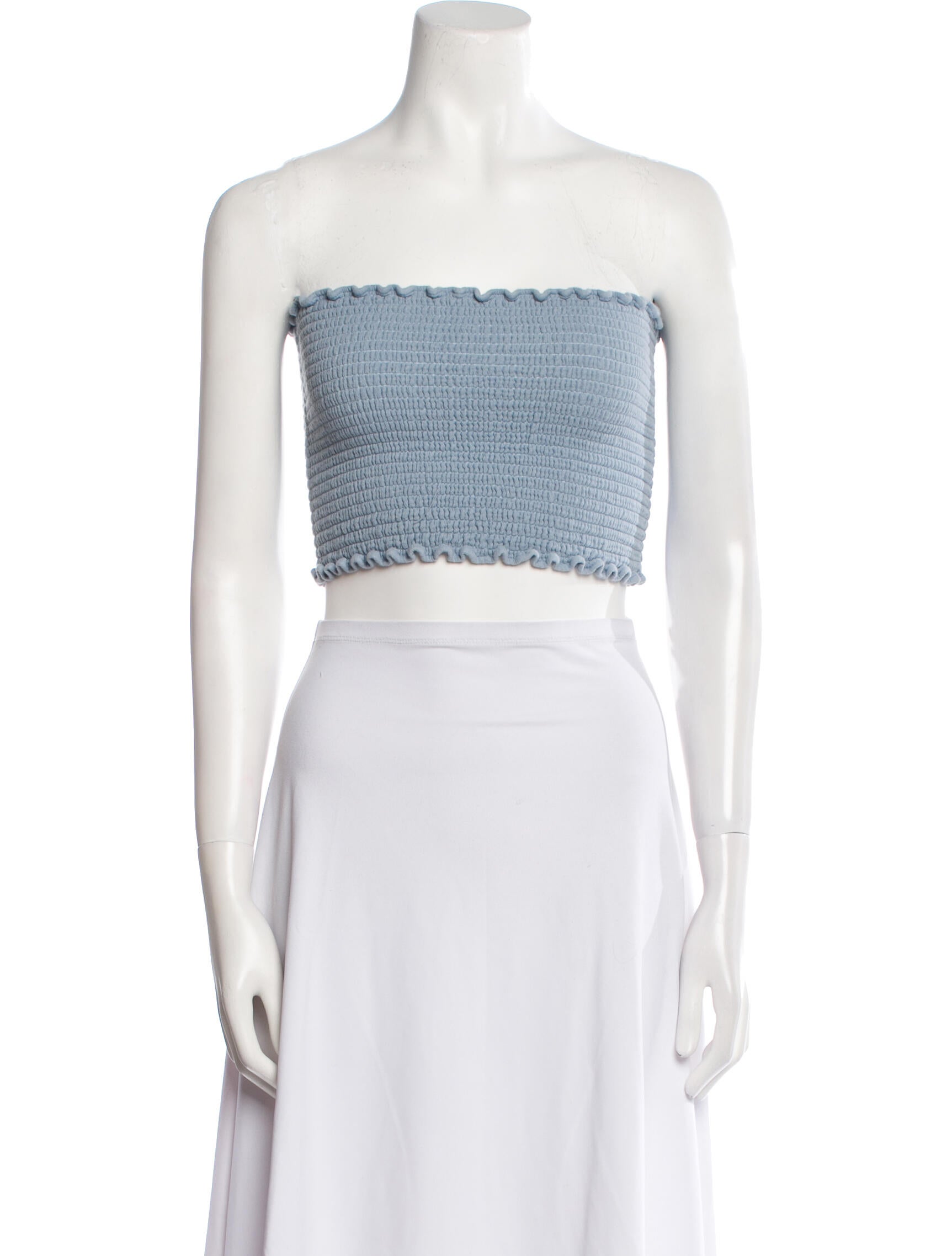 Sablyn Strapless Crop Top