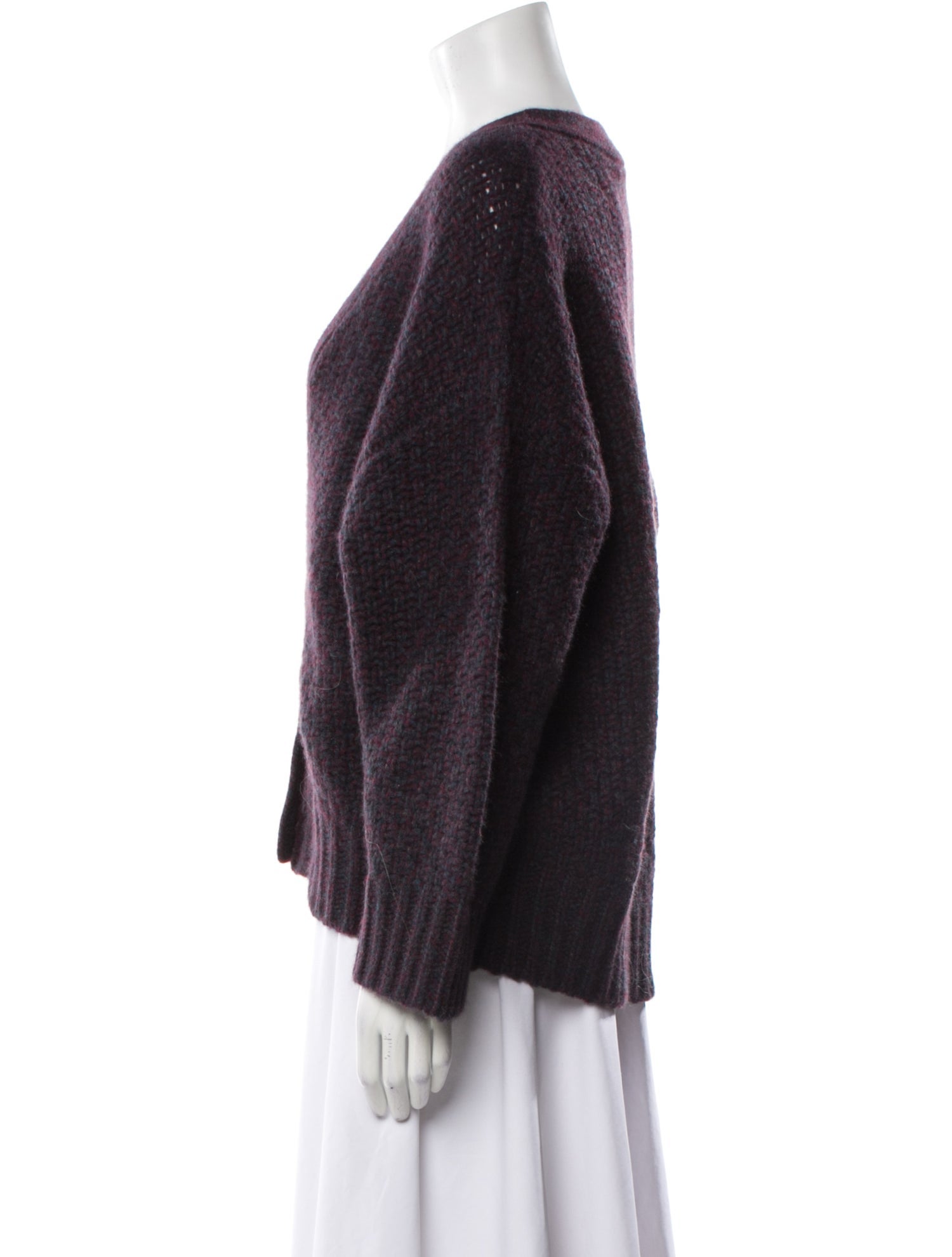 Sablyn Cashmere Plunge Neckline Sweater