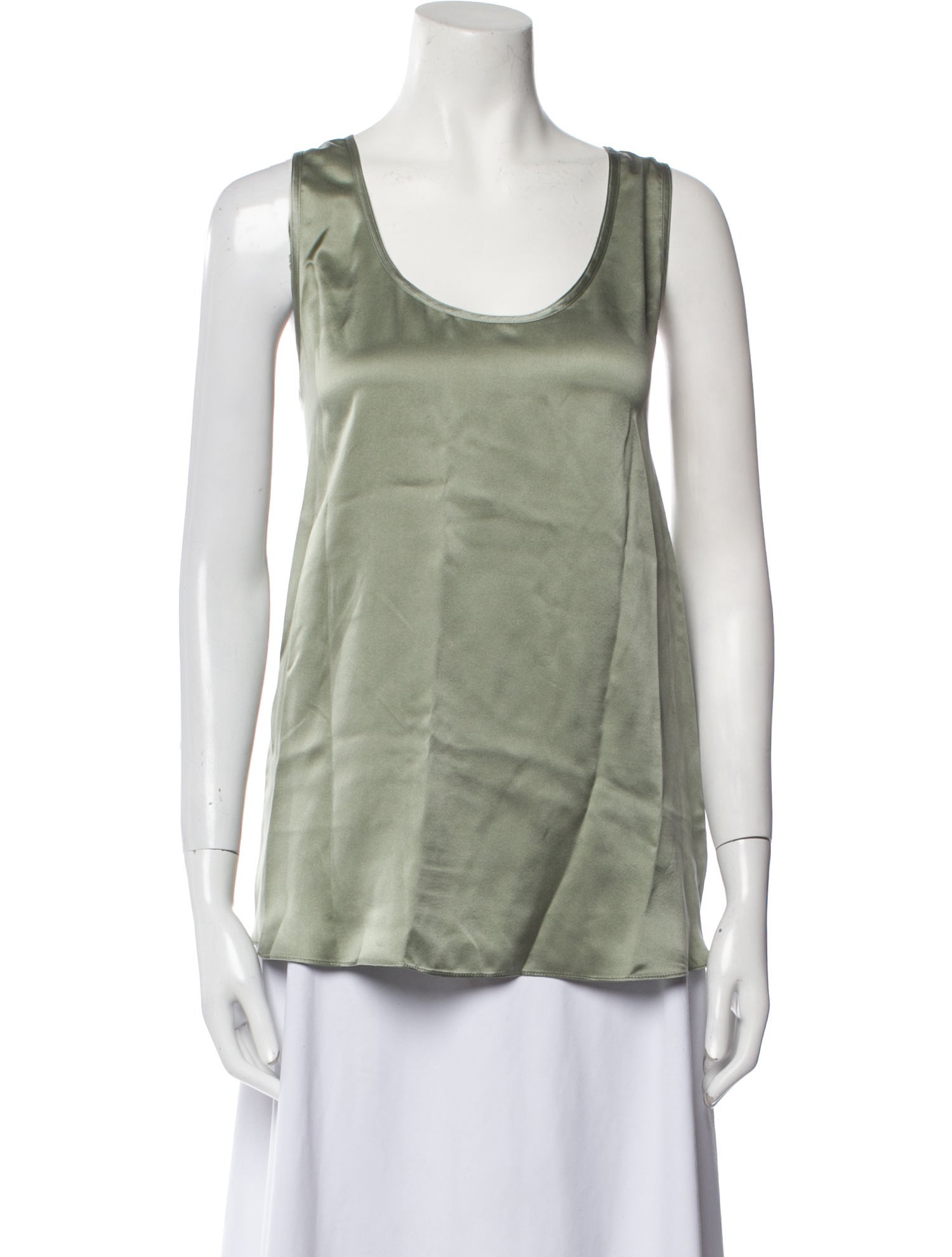 Sablyn Silk Scoop Neck Top