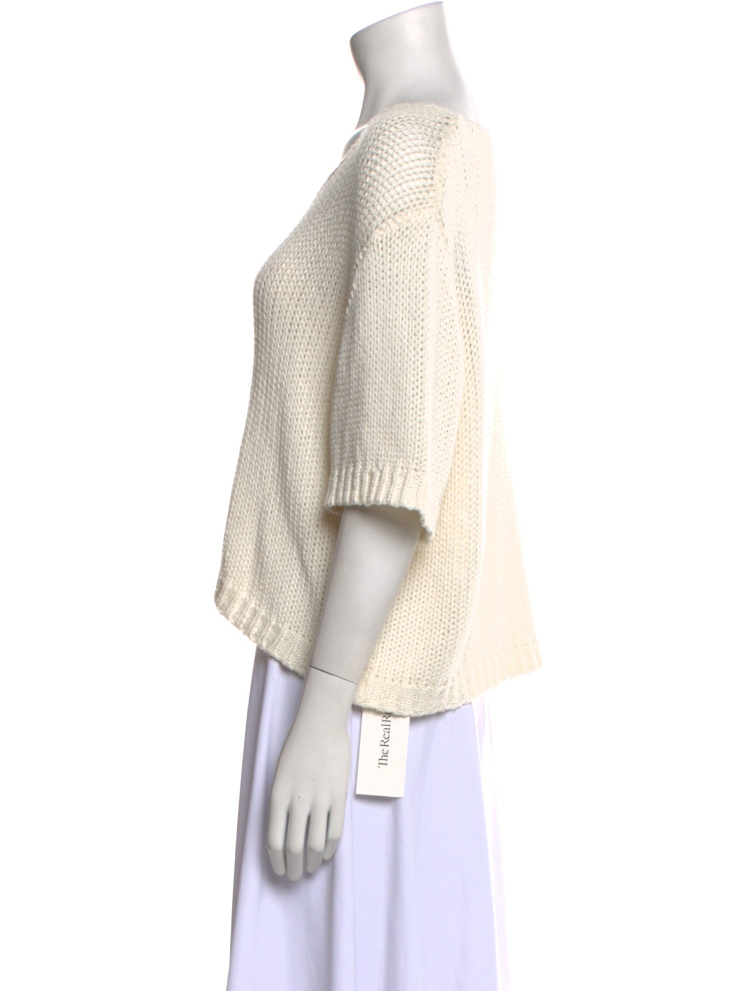 Sablyn Bateau Neckline Short Sleeve Crop Top