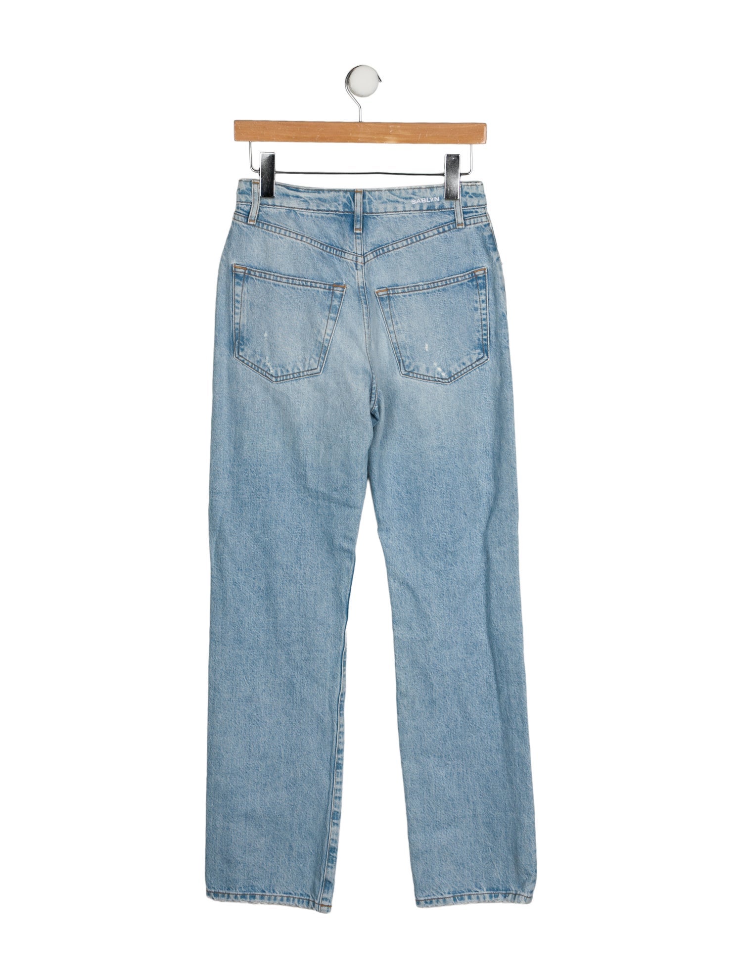 Sablyn Mid-Rise Straight Leg Jeans