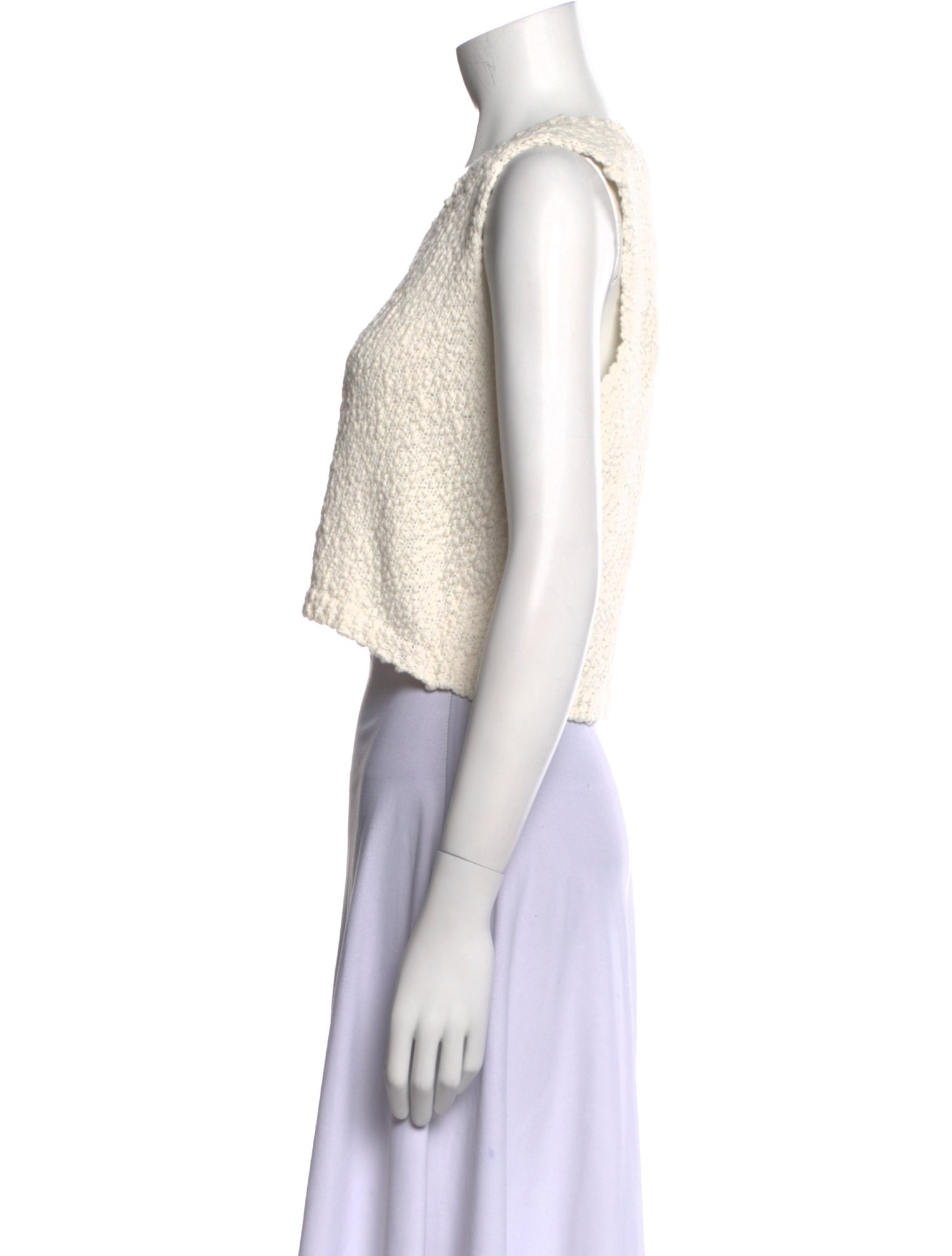 Sablyn Scoop Neck Sleeveless Crop Top