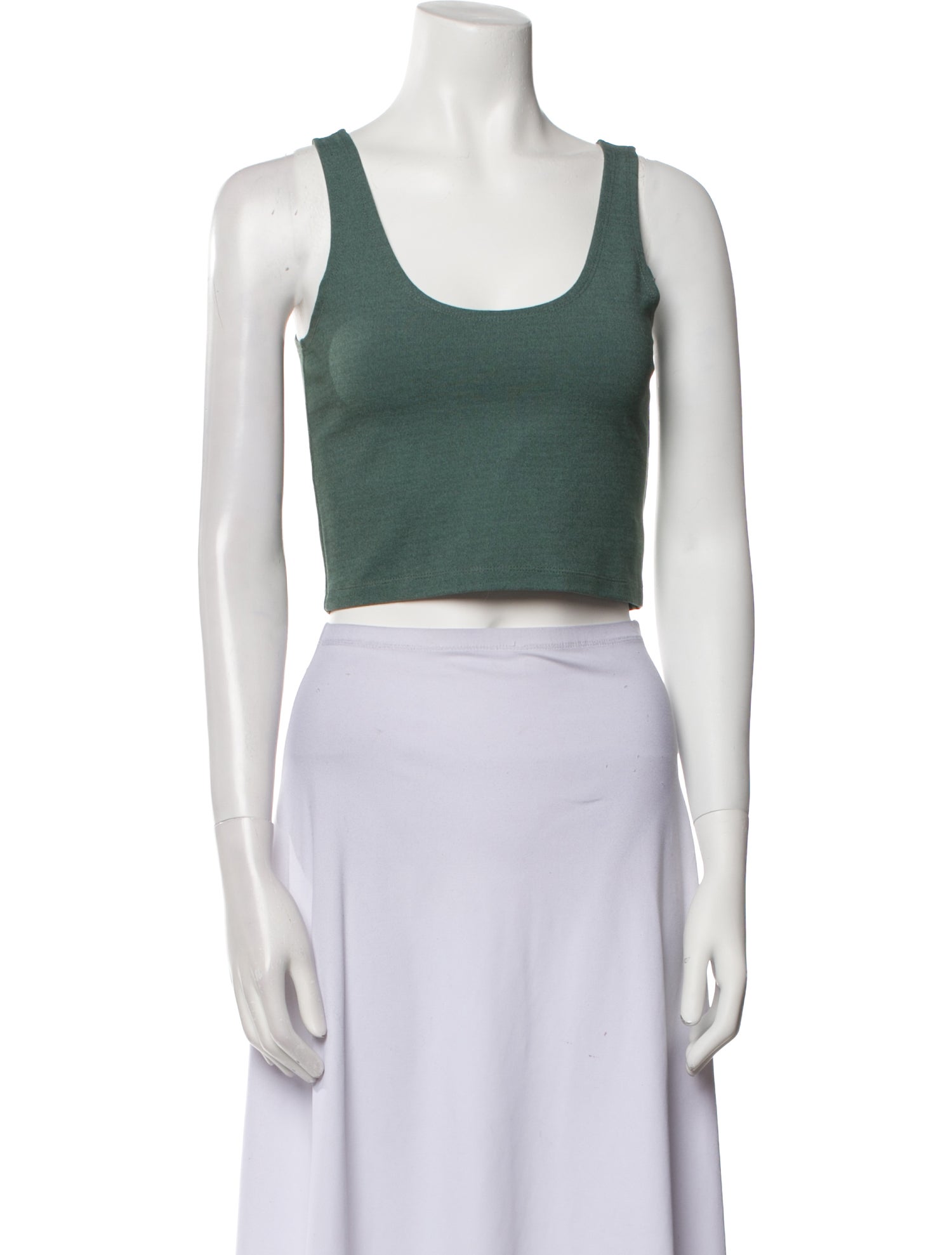 Sablyn Scoop Neck Sleeveless Crop Top