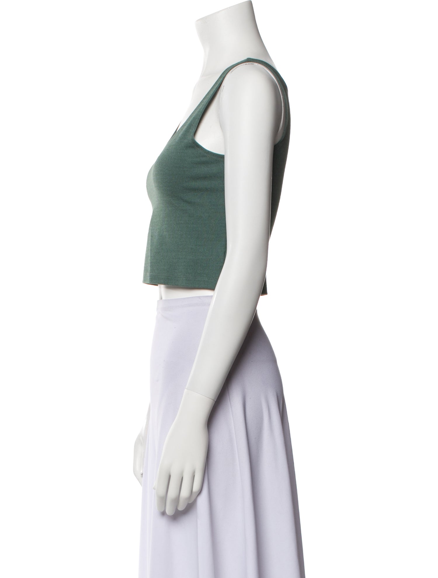 Sablyn Scoop Neck Sleeveless Crop Top