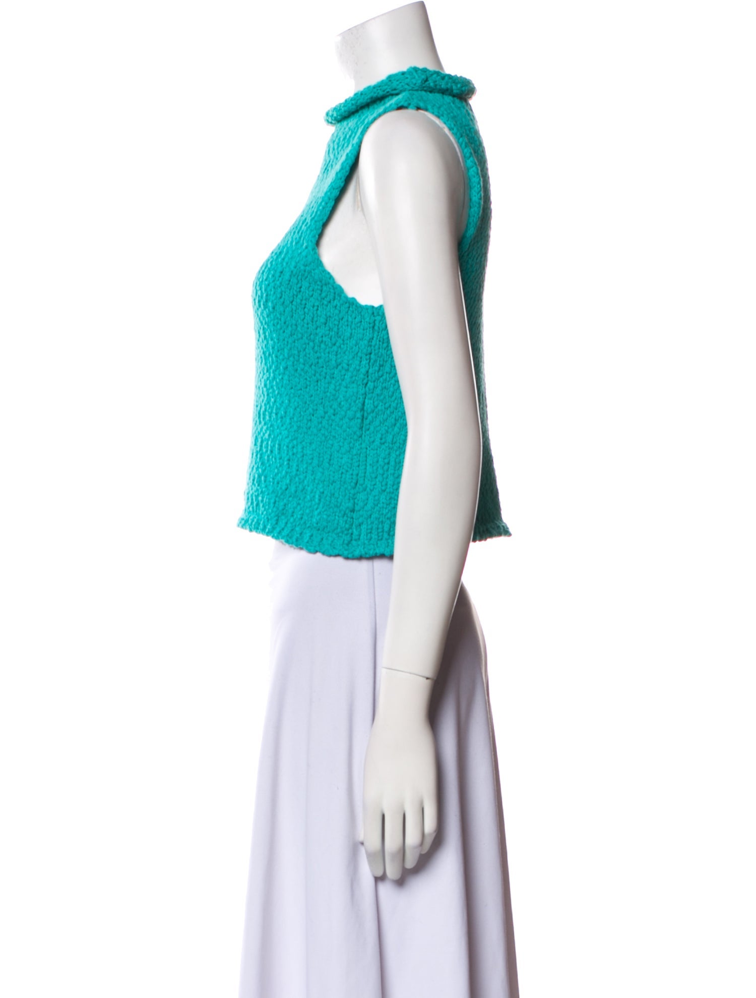 Sablyn Cowl Neck Sleeveless Crop Top