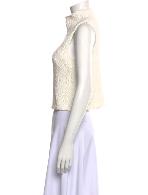 Sablyn Turtleneck Sleeveless Crop Top