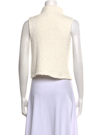 Sablyn Turtleneck Sleeveless Crop Top