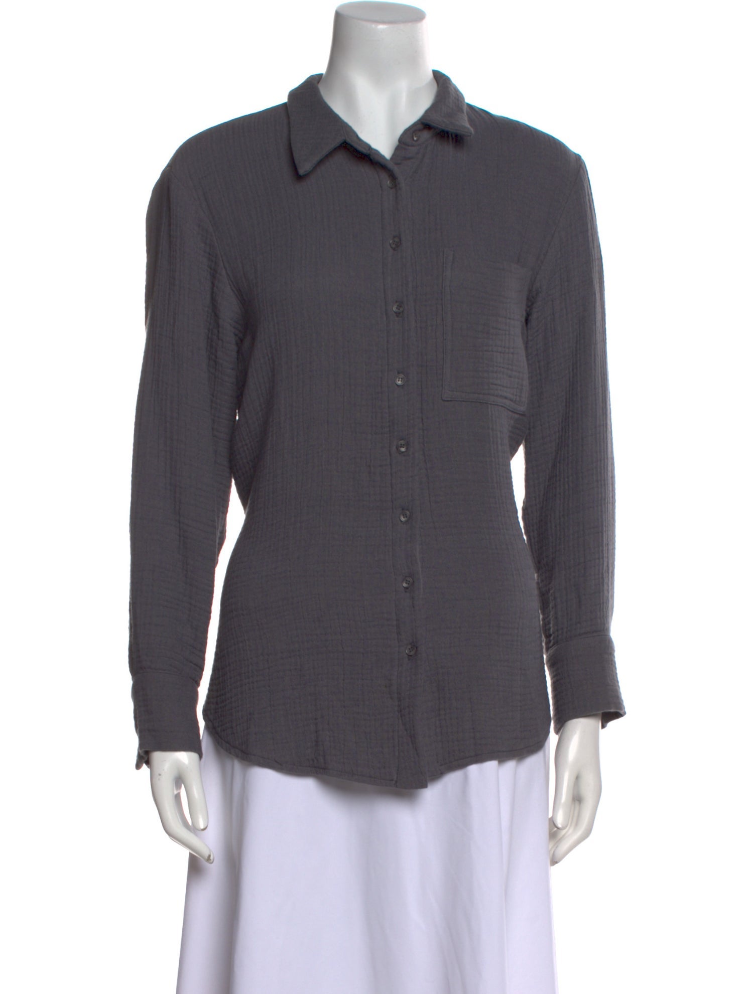 Sablyn Long Sleeve Button-Up Top