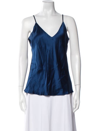 Sablyn Silk V-Neck Top