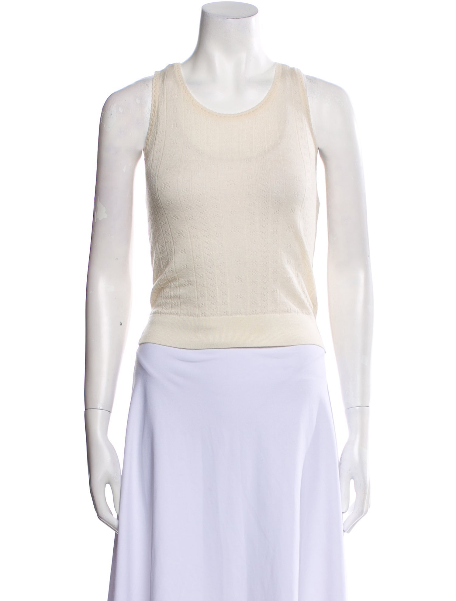 Sablyn Cashmere Scoop Neck Crop Top
