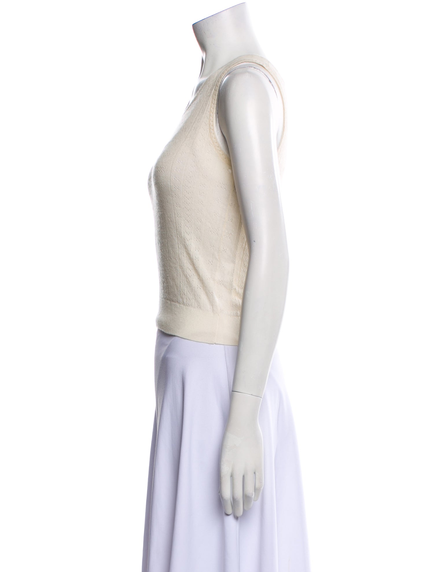 Sablyn Cashmere Scoop Neck Crop Top