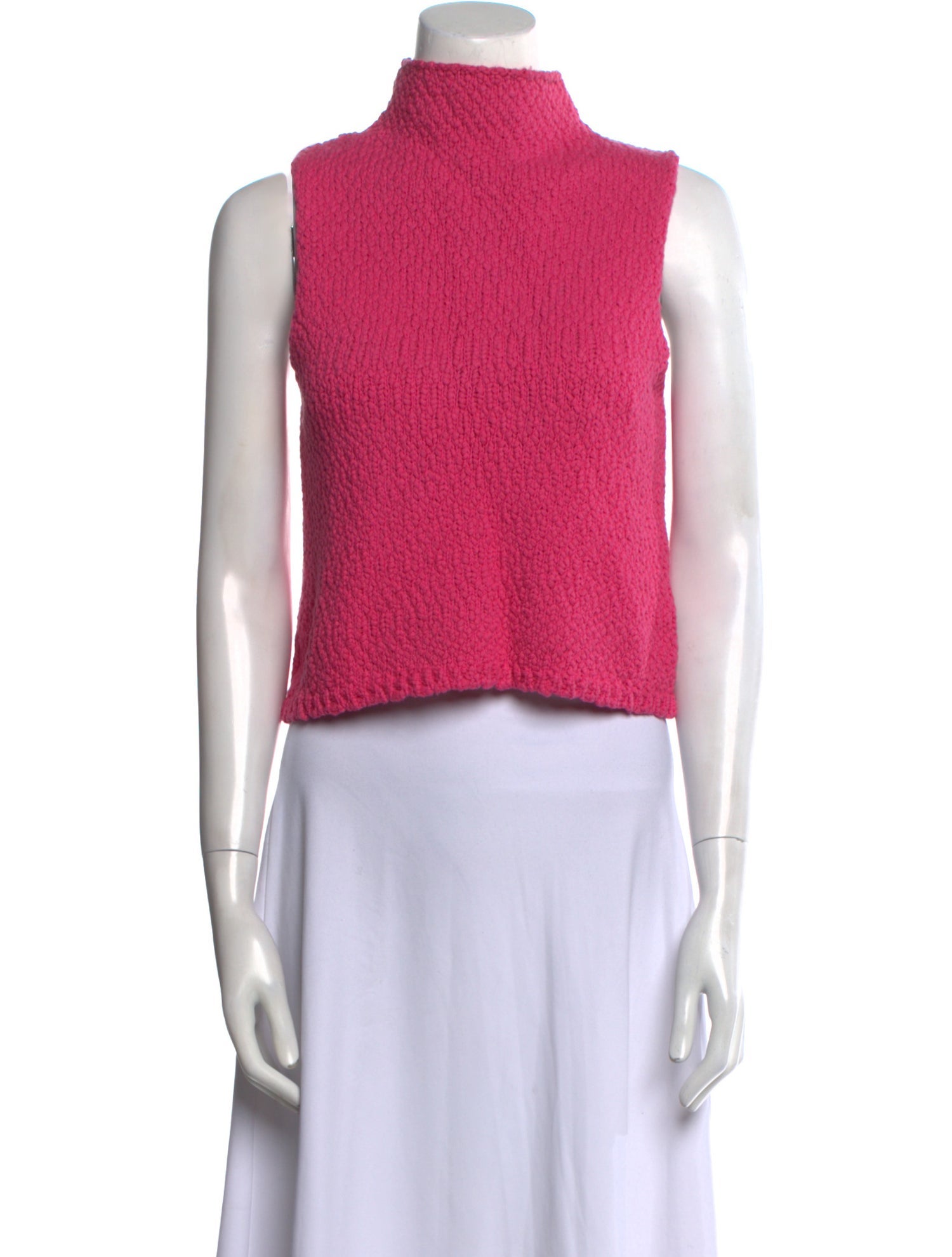 Sablyn Mock Neck Sleeveless Crop Top