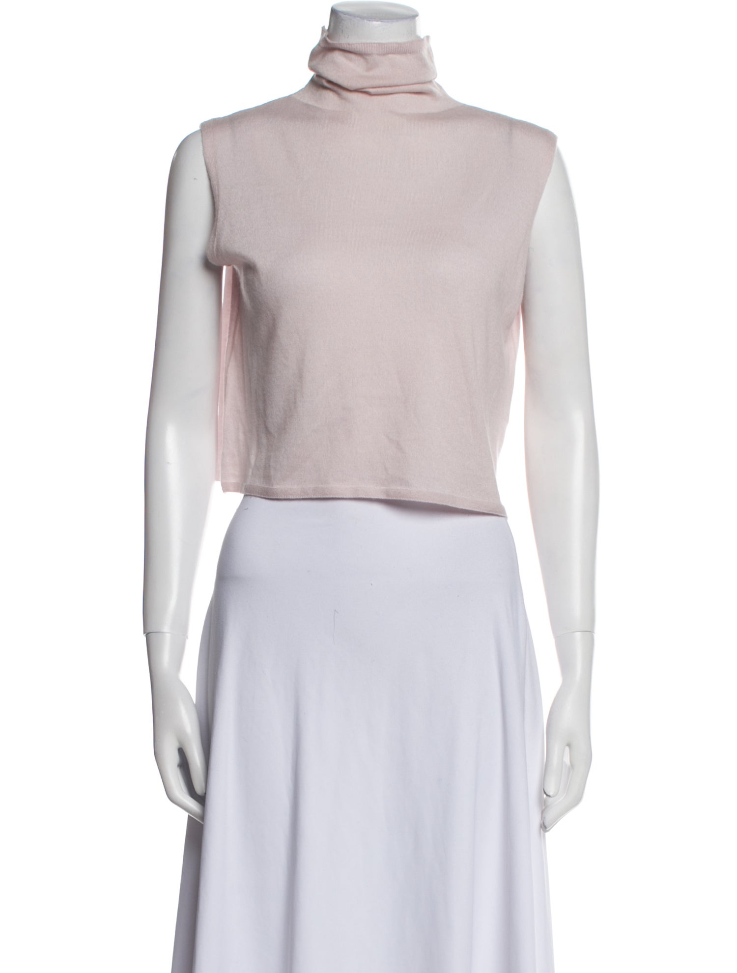 Sablyn Cashmere Turtleneck Crop Top