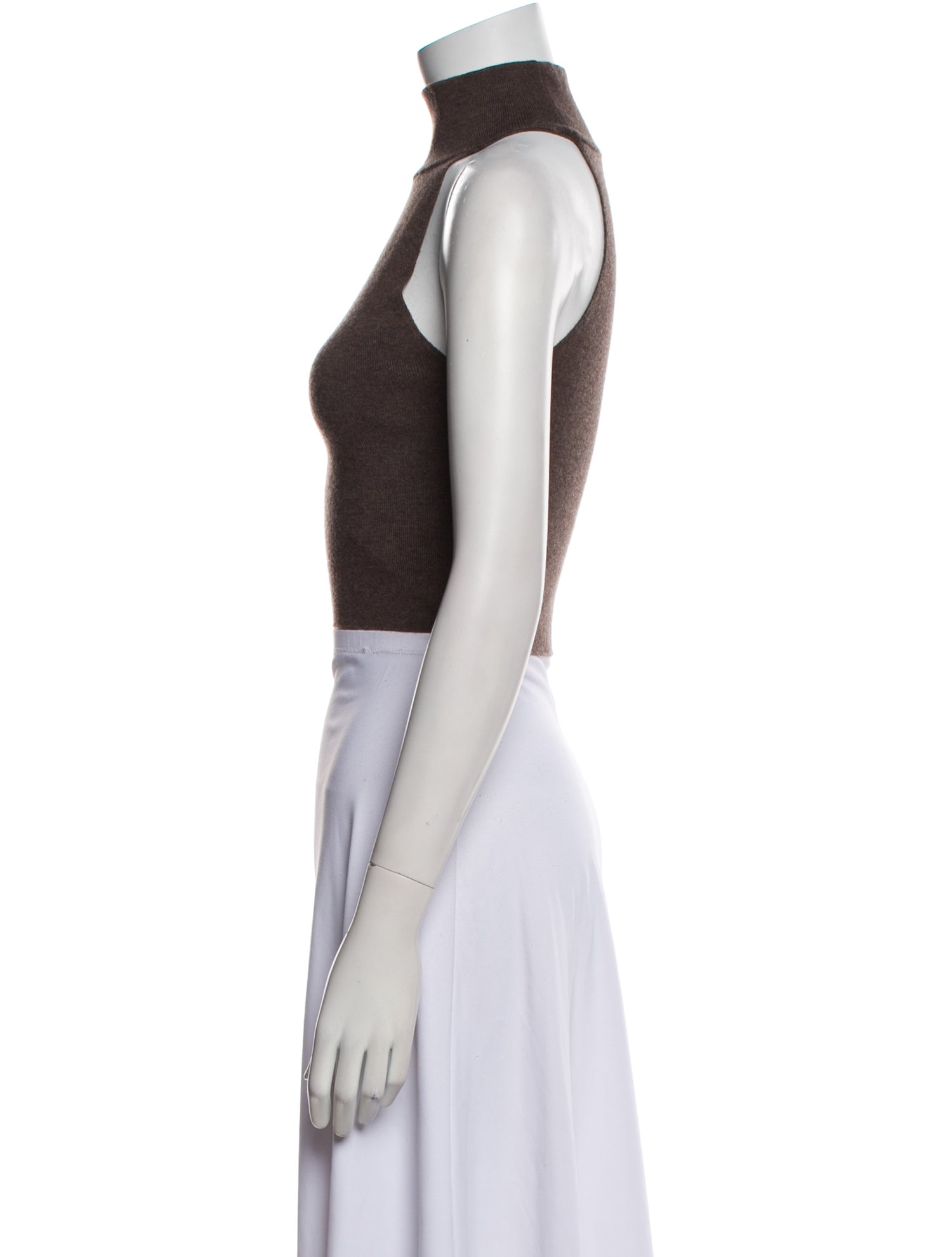 Sablyn Cashmere Mock Neck Crop Top