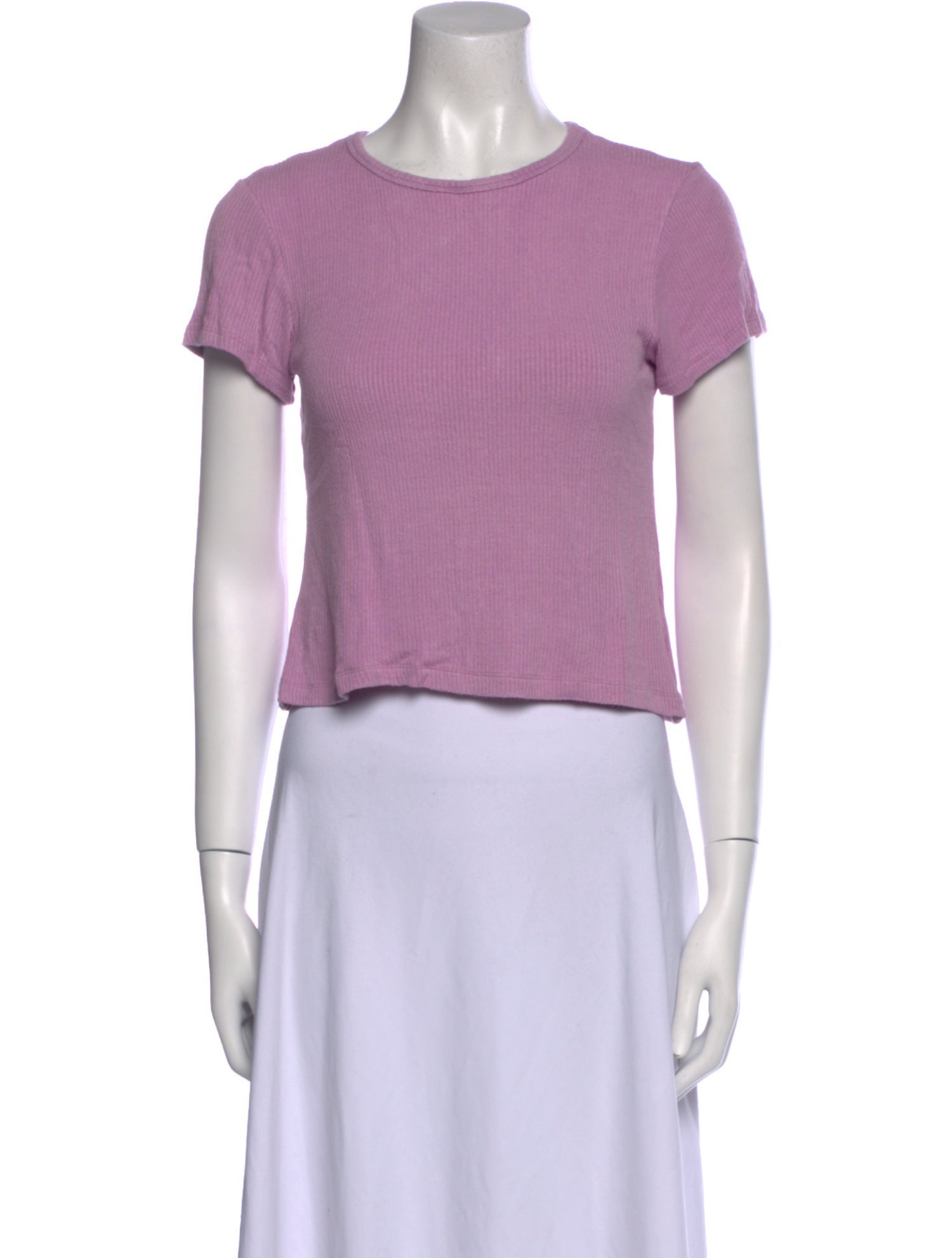 Sablyn Crew Neck Short Sleeve Crop Top