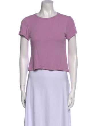 Sablyn Crew Neck Short Sleeve Crop Top