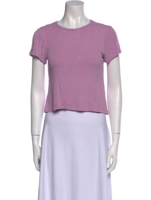 Sablyn Crew Neck Short Sleeve Crop Top