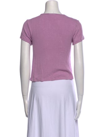 Sablyn Crew Neck Short Sleeve Crop Top