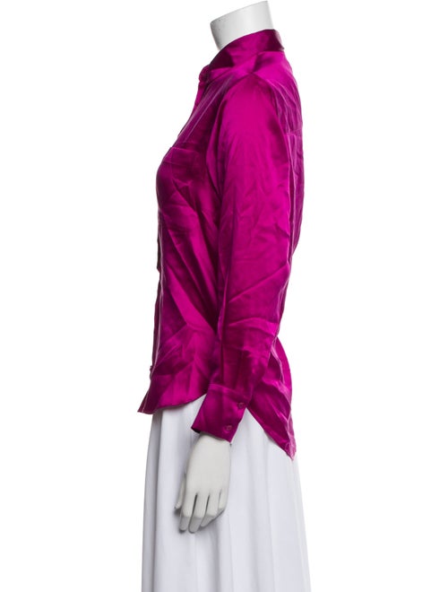 Sablyn Silk Long Sleeve Button-Up Top