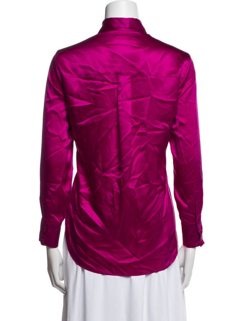 Sablyn Silk Long Sleeve Button-Up Top