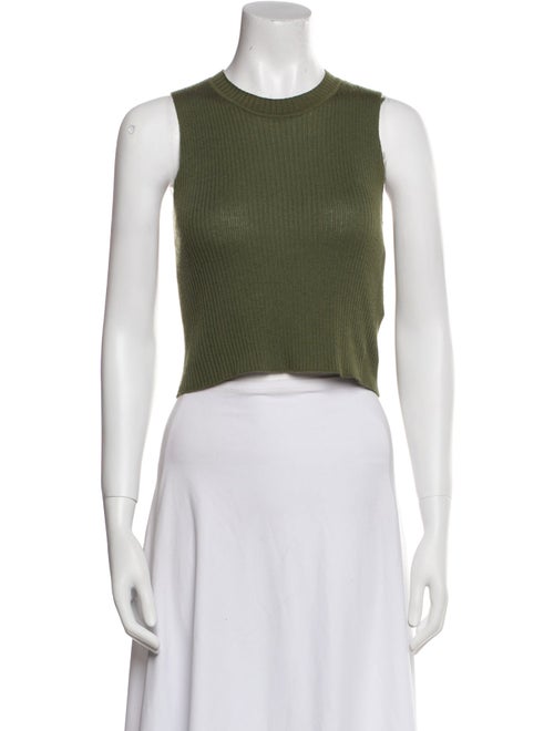Sablyn Cashmere Crew Neck Crop Top