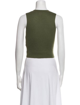 Sablyn Cashmere Crew Neck Crop Top