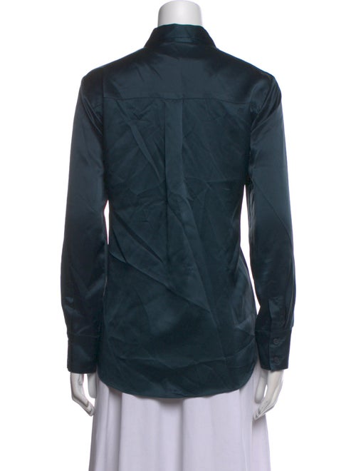 Sablyn Silk Long Sleeve Button-Up Top