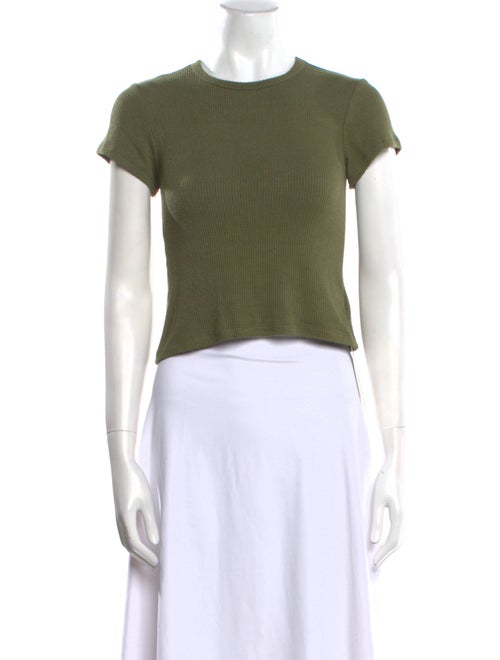 Sablyn Crew Neck Short Sleeve Crop Top