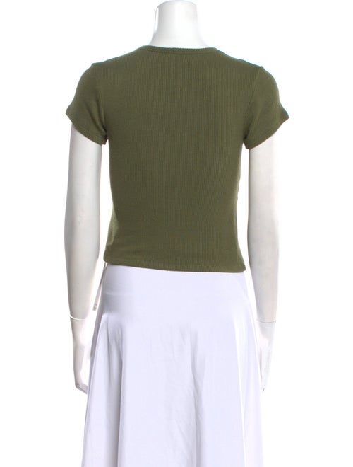 Sablyn Crew Neck Short Sleeve Crop Top