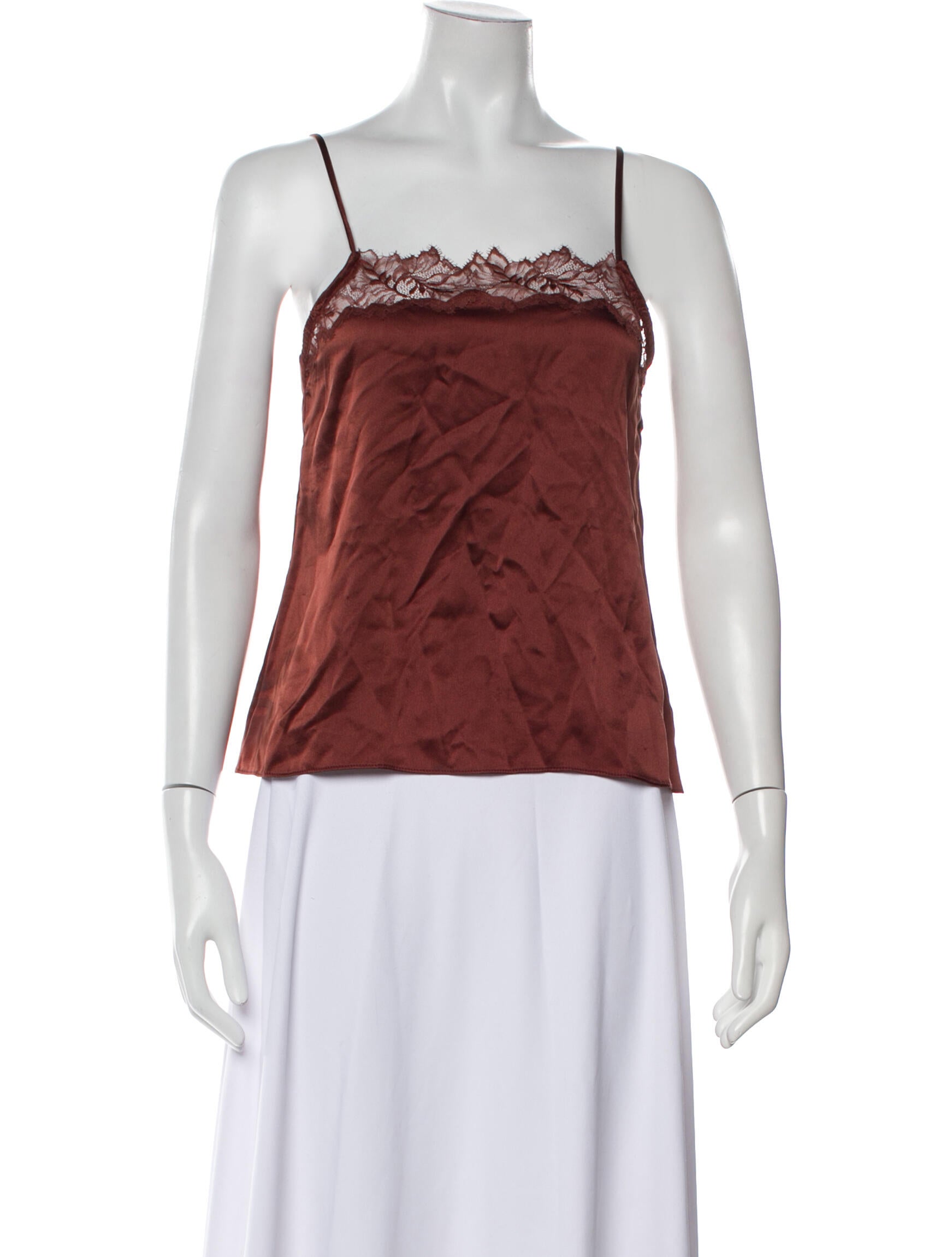 Sablyn Silk Square Neckline Top