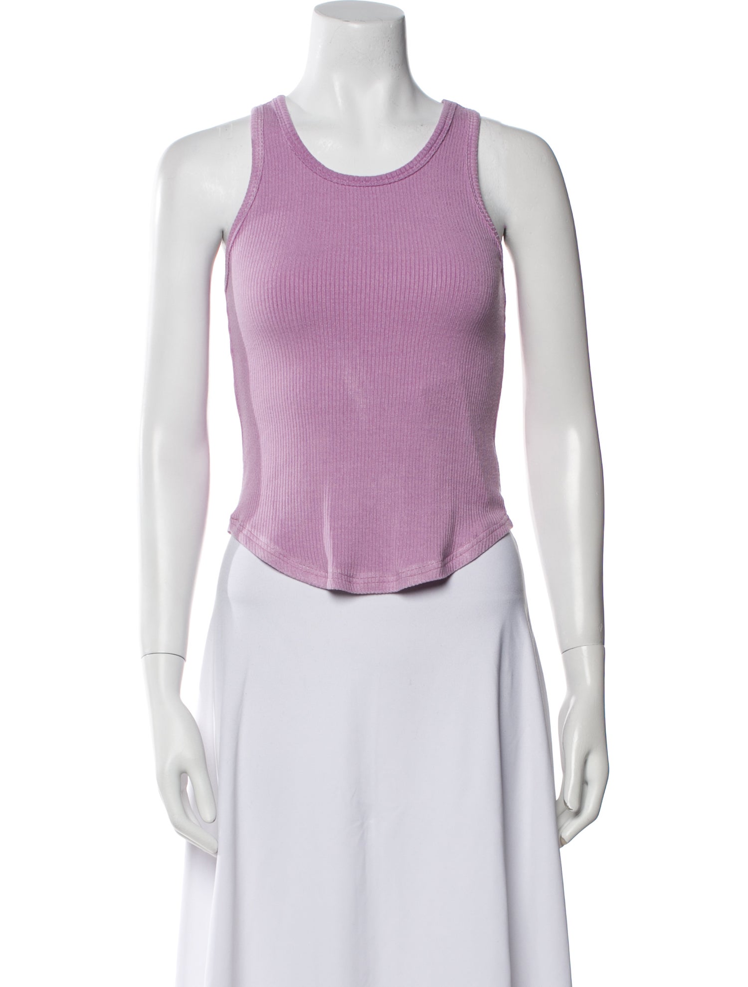 Sablyn Scoop Neck Sleeveless Crop Top