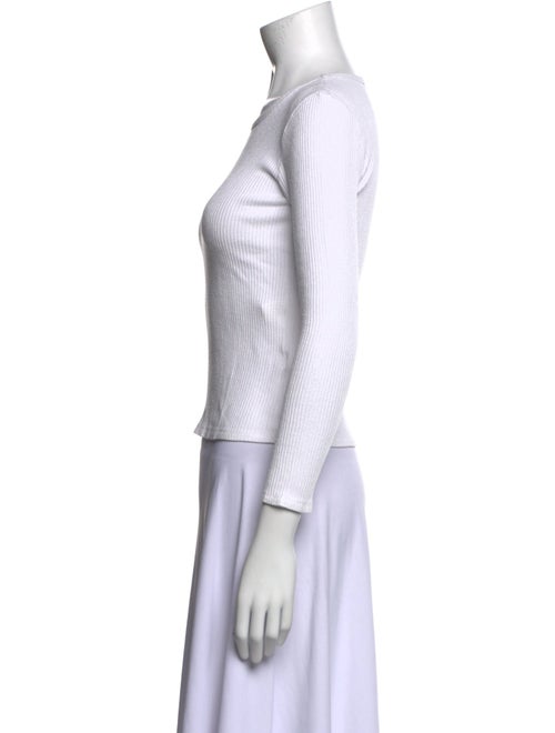 Sablyn Scoop Neck Three-Quarter Sleeve Crop Top