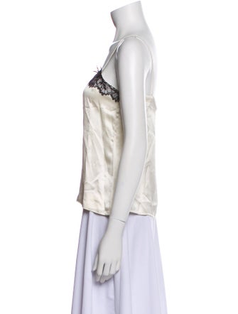 Sablyn Silk Square Neckline Top