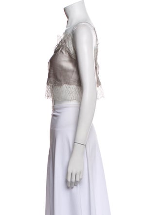 Sablyn Silk Lace Trim Embellishment Nightgown