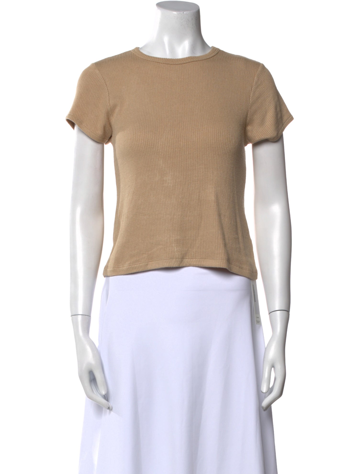 Sablyn Crew Neck Short Sleeve Crop Top