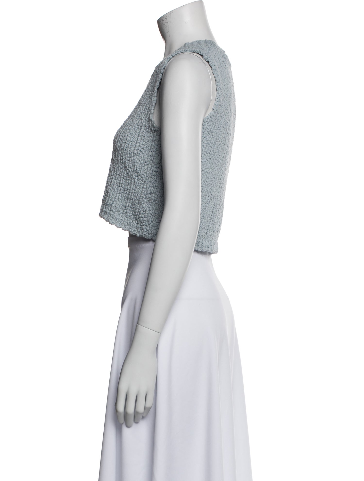 Sablyn Scoop Neck Sleeveless Crop Top