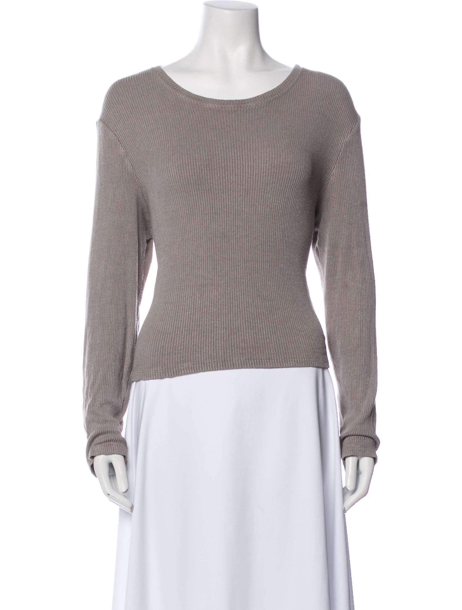 Sablyn Scoop Neck Long Sleeve Top