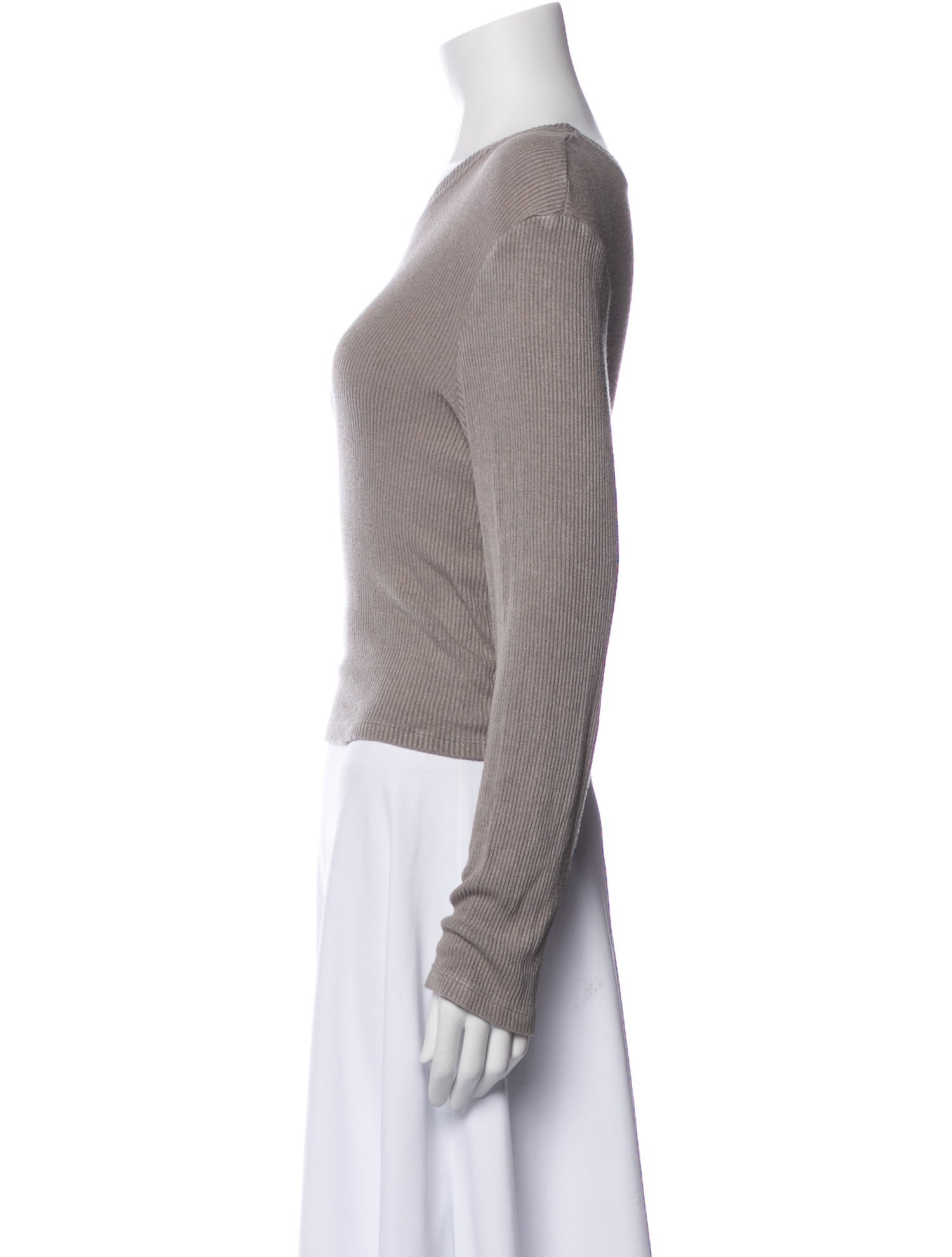 Sablyn Scoop Neck Long Sleeve Top